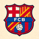 巴塞罗那足球俱乐部红蓝色队徽
